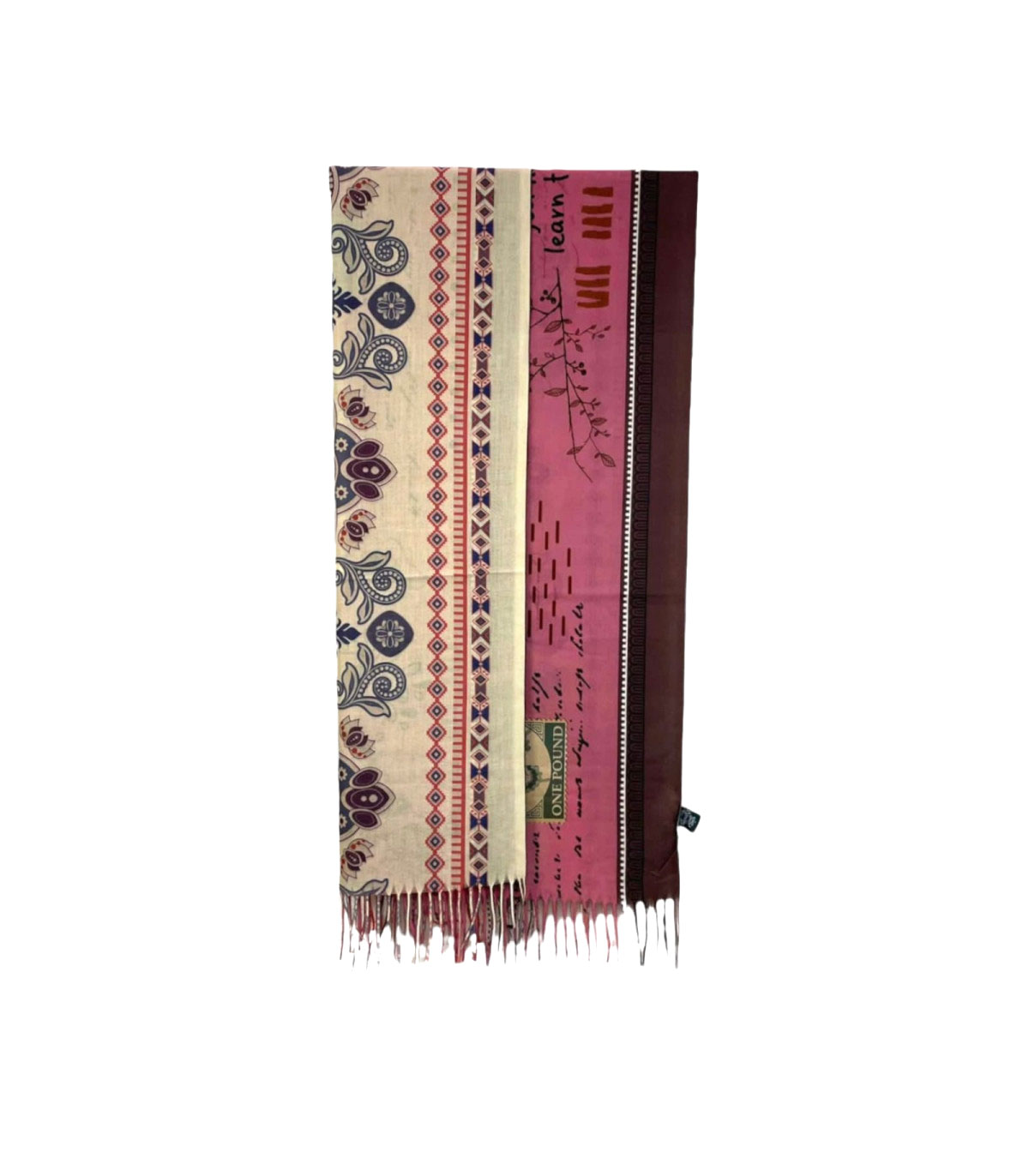 Γυναικείο Φουλάρι με διακοσμητικά κρόσσια Sweet Candy CGC227 Flores