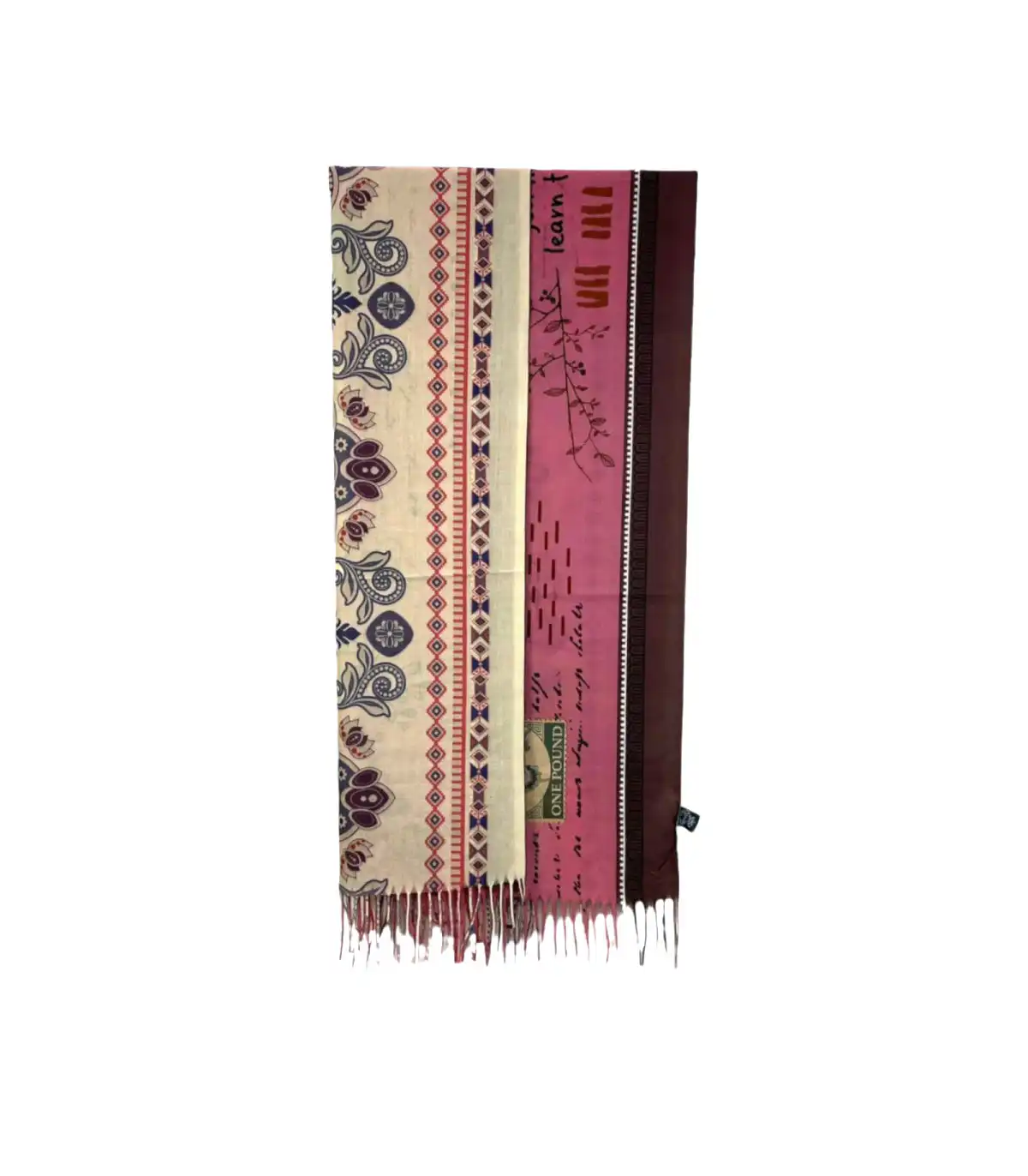 Γυναικείο Φουλάρι με διακοσμητικά κρόσσια Sweet Candy CGC227 Flores