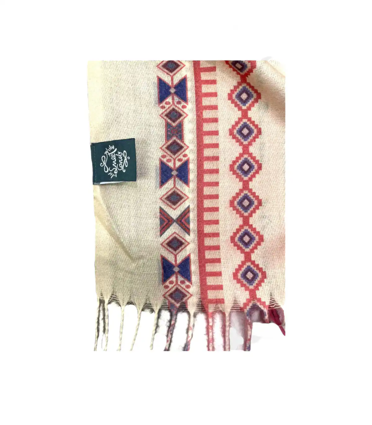 Γυναικείο Φουλάρι με διακοσμητικά κρόσσια Sweet Candy CGC227 Flores