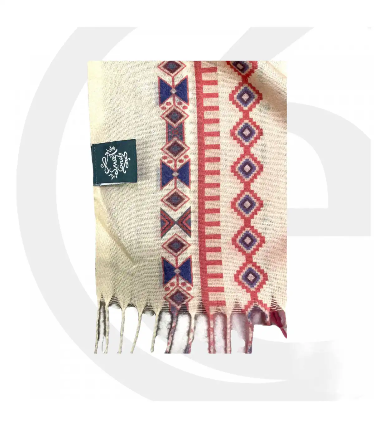 Γυναικείο Φουλάρι με διακοσμητικά κρόσσια Sweet Candy CGC227 Flores