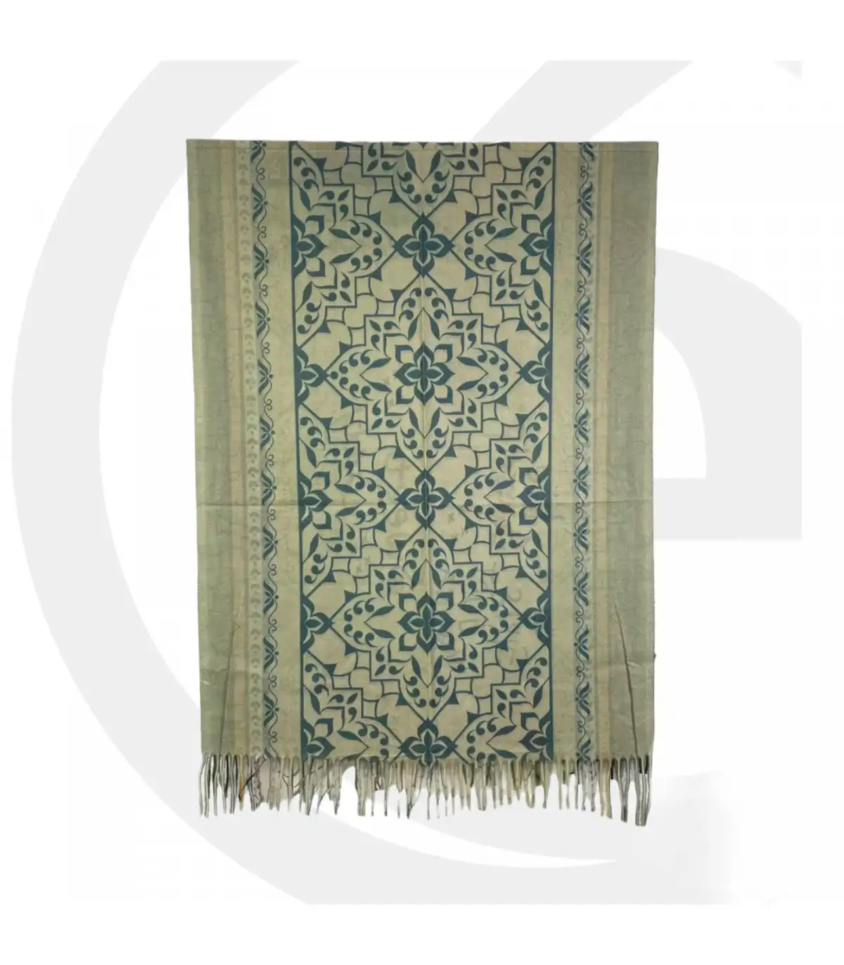 Γυναικείο Φουλάρι με διακοσμητικά κρόσσια Sweet Candy CGC227 Bottle green