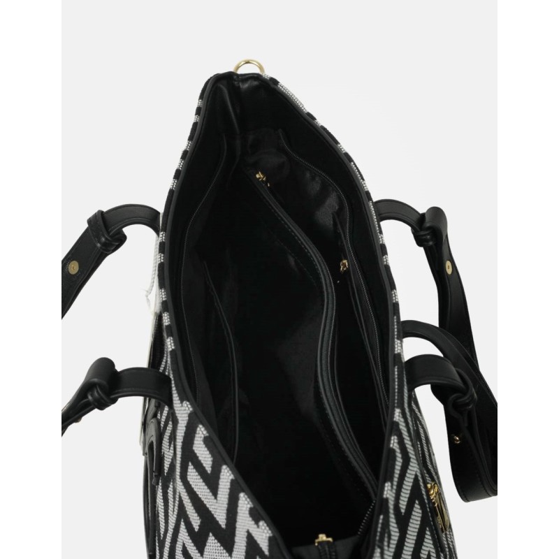 Xειροποίητη τσάντα χειρός ασπρόμαυρη Cornelia Xειροποίητη τσάντα χειρός ασπρόμαυρη Cornelia