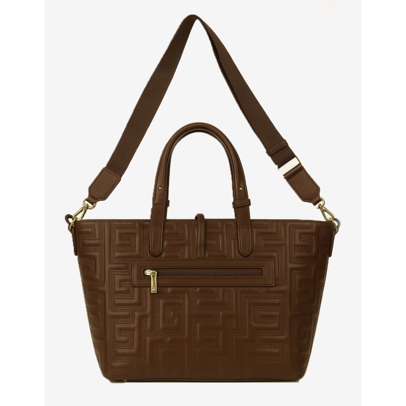 Xειροποίητη τσάντα χειρός καφέ Cornelia Xειροποίητη τσάντα χειρός καφέ Cornelia