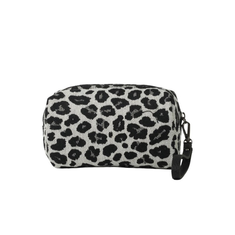Ασπρόμαυρο Λεοπάρ τσαντάκι χειρός Xene Ασπρόμαυρο Λεοπάρ τσαντάκι χειρός Xene
