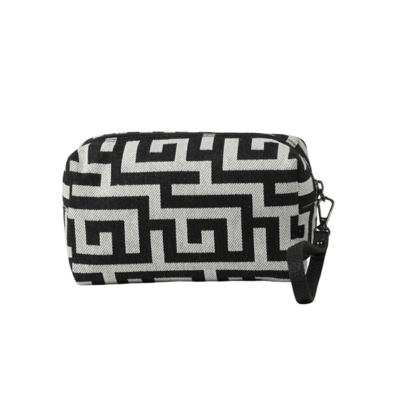 Ασπρόμαυρο τσαντάκι χειρός Xene Ασπρόμαυρο τσαντάκι χειρός Xene