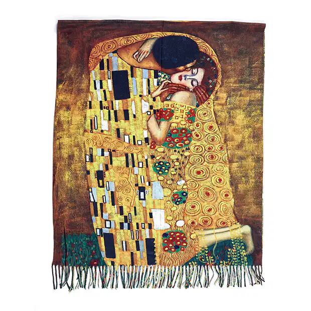 Sequoia Γυναικεία Πασμίνα Gustav Klimt – Το Φιλί