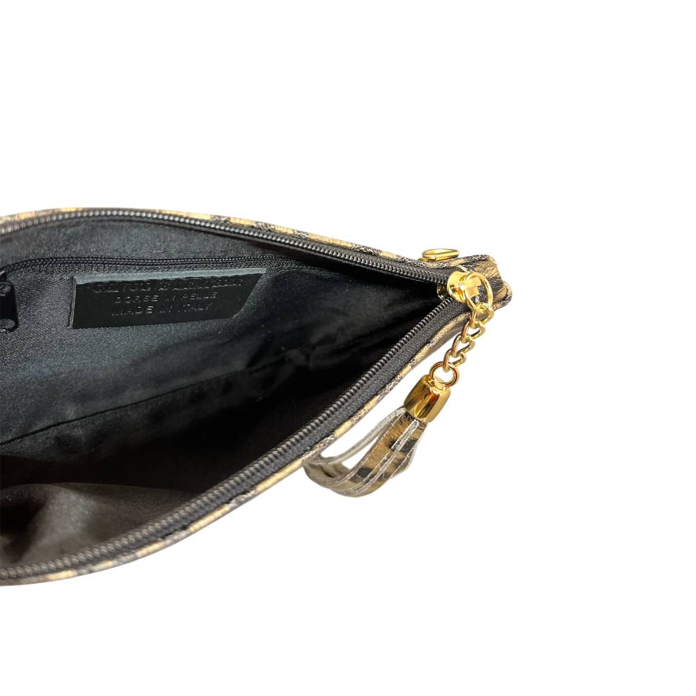 Γυναικεία Δερμάτινη Τσάντα Χιαστί από 100% Γνήσιο Δέρμα SEQ-16-1007 Leopard χρυσό