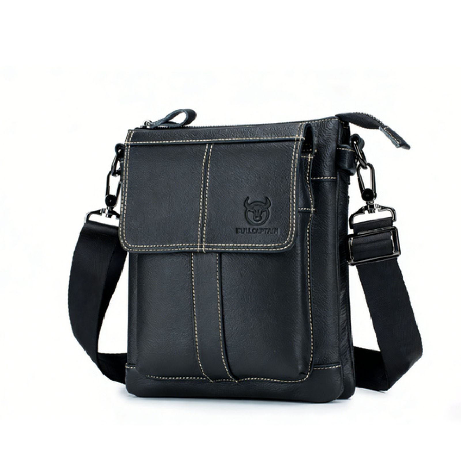 Δερμάτινο τσαντάκι ώμου Bull Captain DJB 666 μαύρο Δερμάτινο τσαντάκι ώμου Bull Captain DJB 666 μαύρο