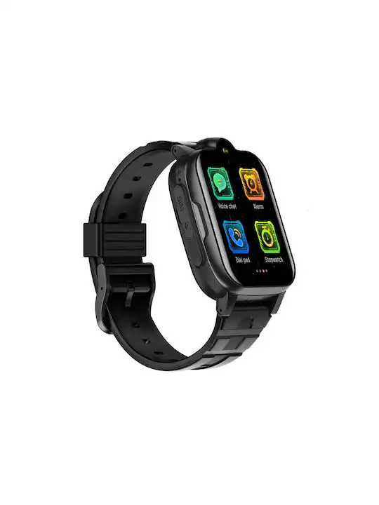 Παιδικό Ρολόι  με GPS Tracker και Videoκλήση και Κουμπί πανικού K15H GPS Μαύρο