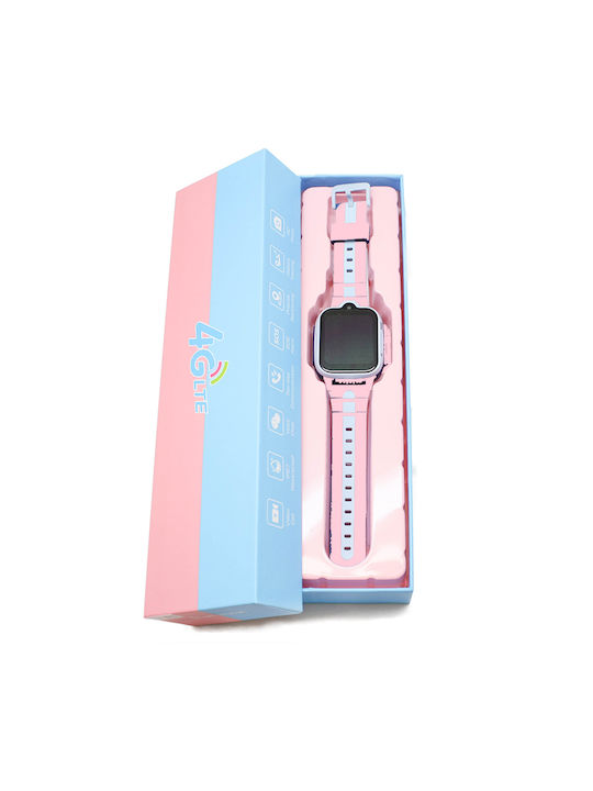 Παιδικό Ρολόι  με GPS Tracker και Videoκλήση και Κουμπί πανικού K15H GPS Ροζ