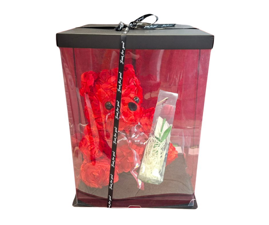 Παντοτινό Αρκουδάκι από Κόκκινα Τριαντάφυλλα Παντοτινό Αρκουδάκι από Κόκκινα Τριαντάφυλλα