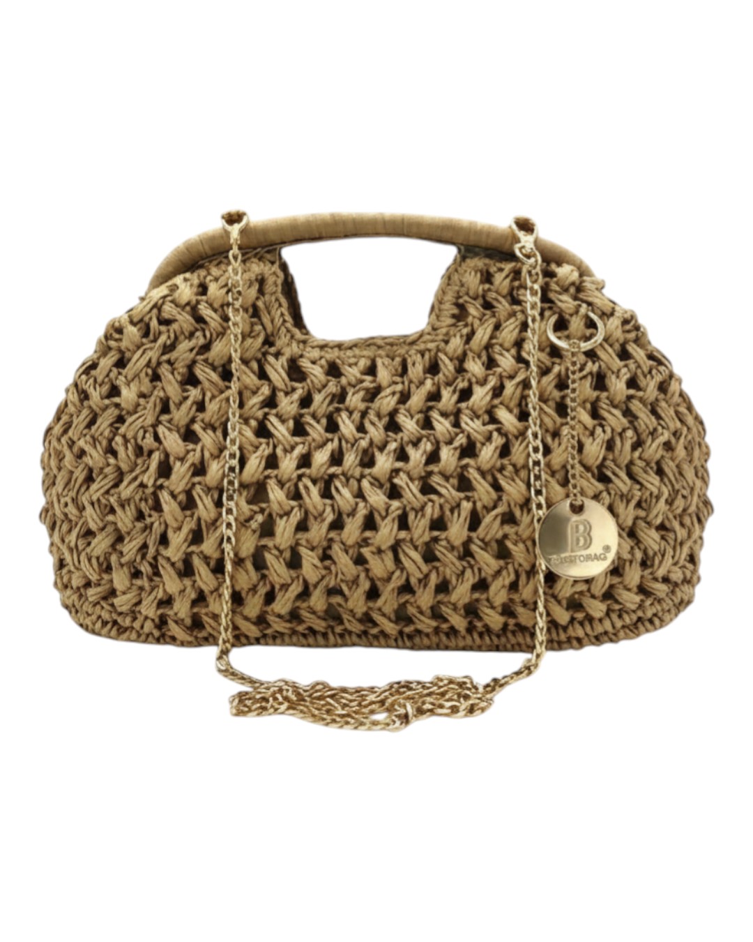 Ψάθινο τσαντάκι χειρός CN26012 – Χακί