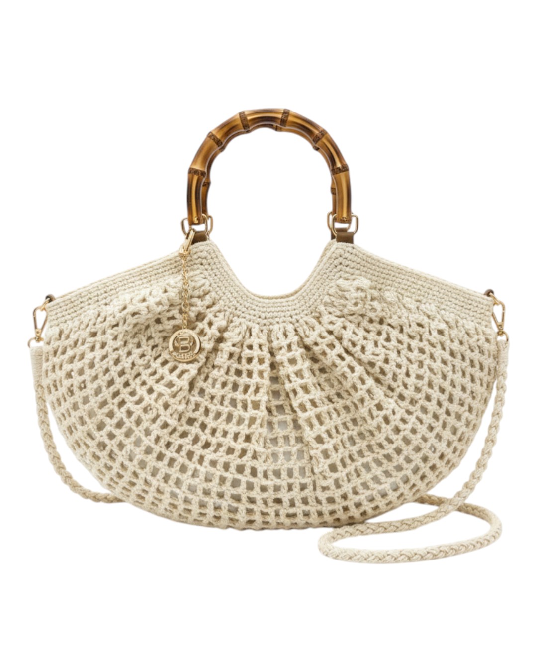 Ψάθινο τσαντάκι ώμου CN26008 – Μπέζ