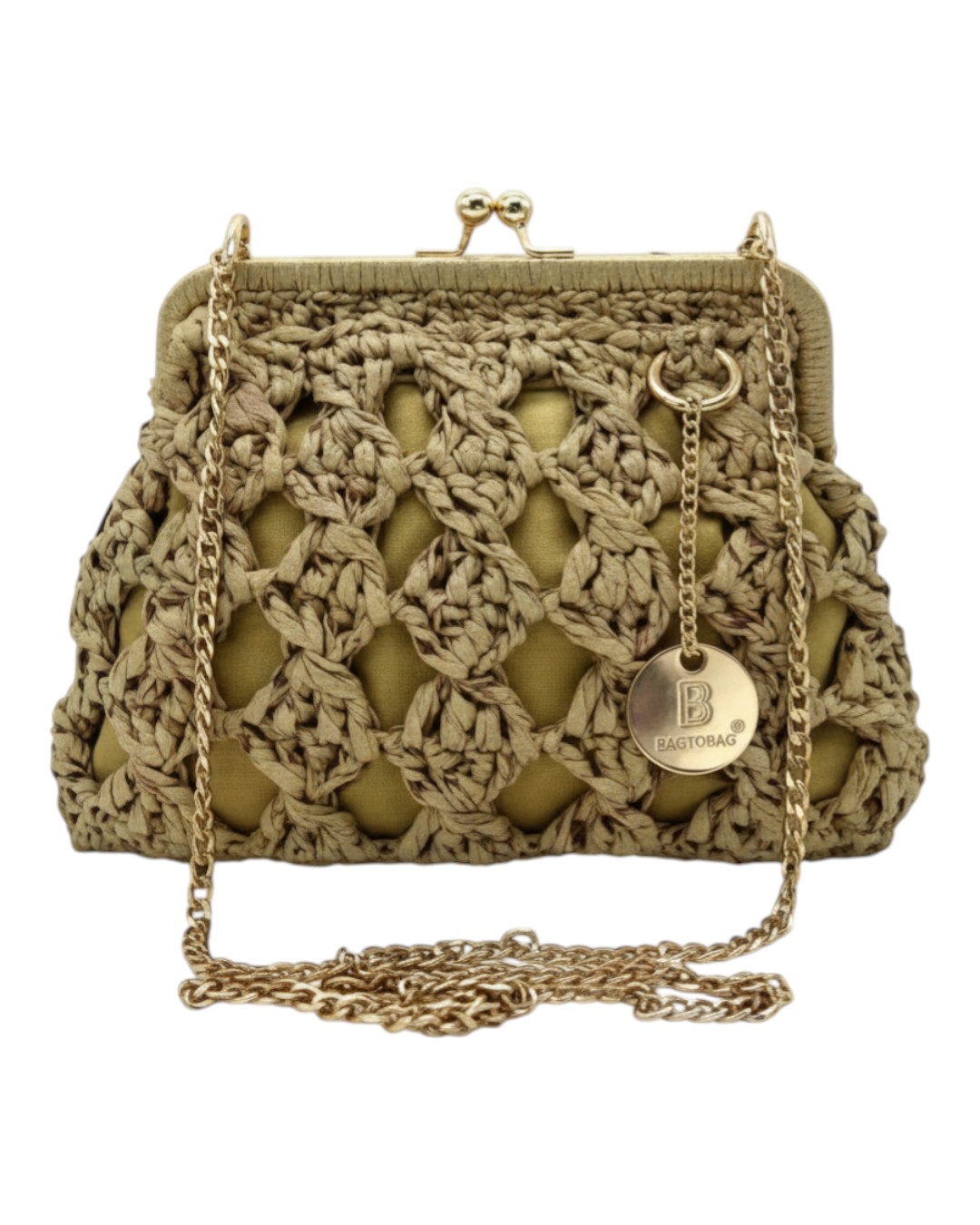 Ψάθινο τσαντάκι χιαστι CN26013 – Μπέζ