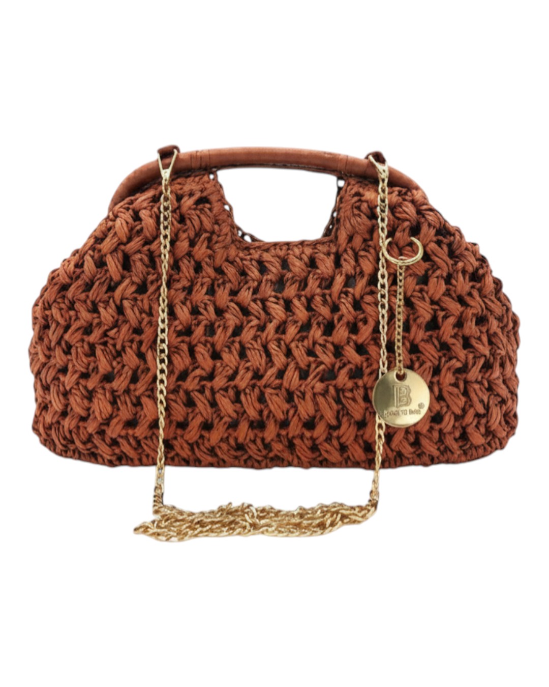 Ψάθινο τσαντάκι χειρός CN26012 – Κάμελ