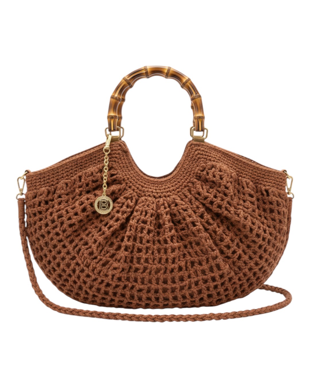 Ψάθινο τσαντάκι ώμου CN26008 – Κάμελ