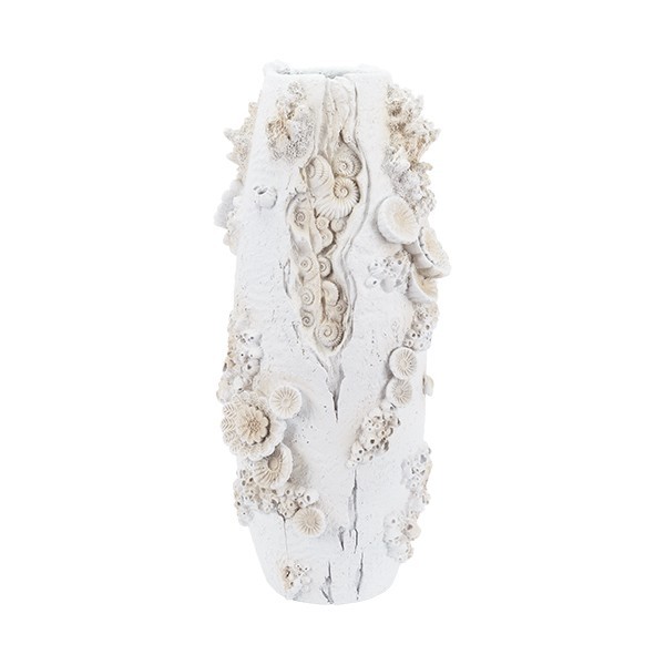 ΒΑΖΟ ΜΕ ΚΟΧΥΛΙΑ ΛΕΥΚΟ 17x17x35cm ΒΑΖΟ ΜΕ ΚΟΧΥΛΙΑ ΛΕΥΚΟ 17x17x35cm