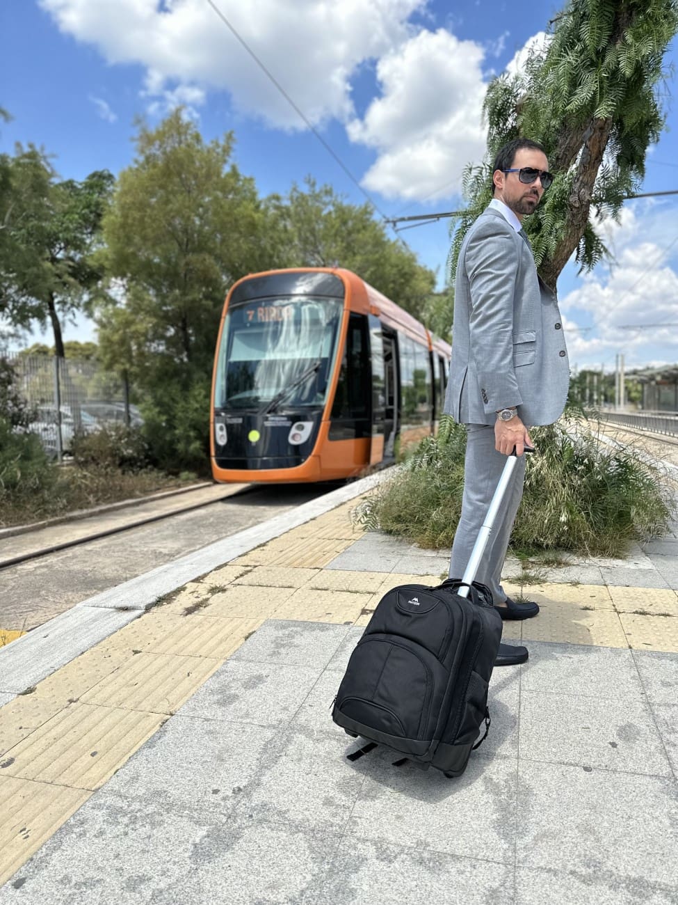 Σακίδιο πλάτης Τροχήλατο 45L Laptop 18” Matein 1178 μαύρο