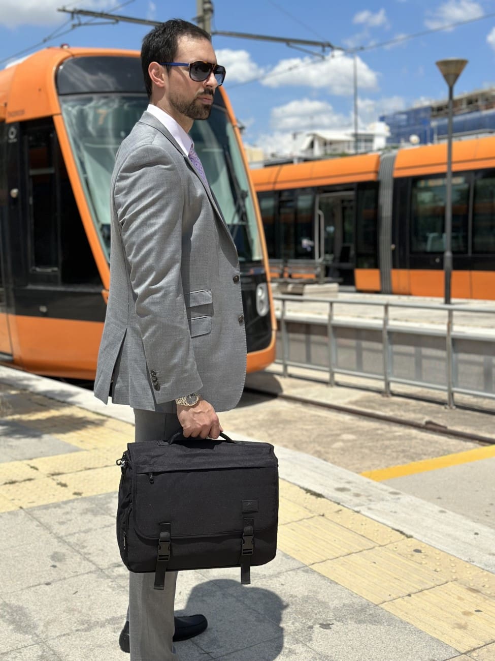 Υφασμάτινος Χαρτοφύλακας Matein 15,6' laptop 17L 1194 μαύρο