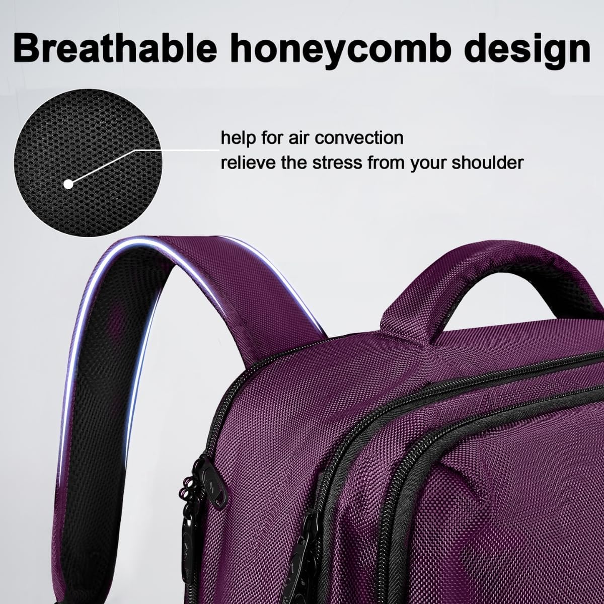 Σακίδιο πλάτης 40L Ταξιδιού 17” Matein 1197 Μωβ