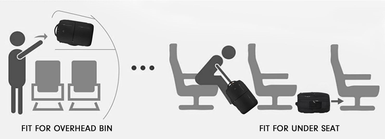 Σακίδιο πλάτης 40L Ταξιδιού 17” Matein 1197 Μωβ