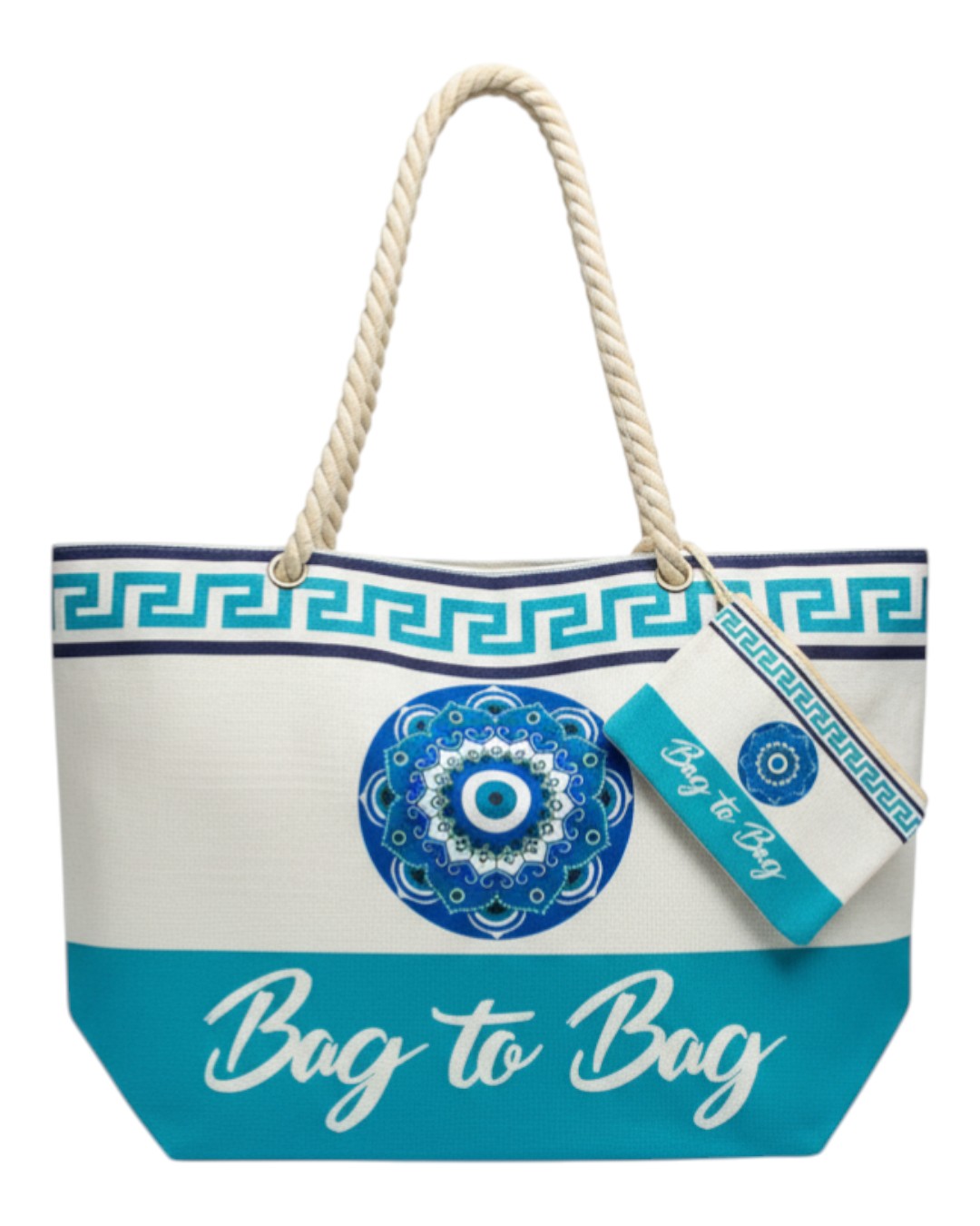 Τσάντα θαλάσσης YY 1116 – Τυρκουαζ