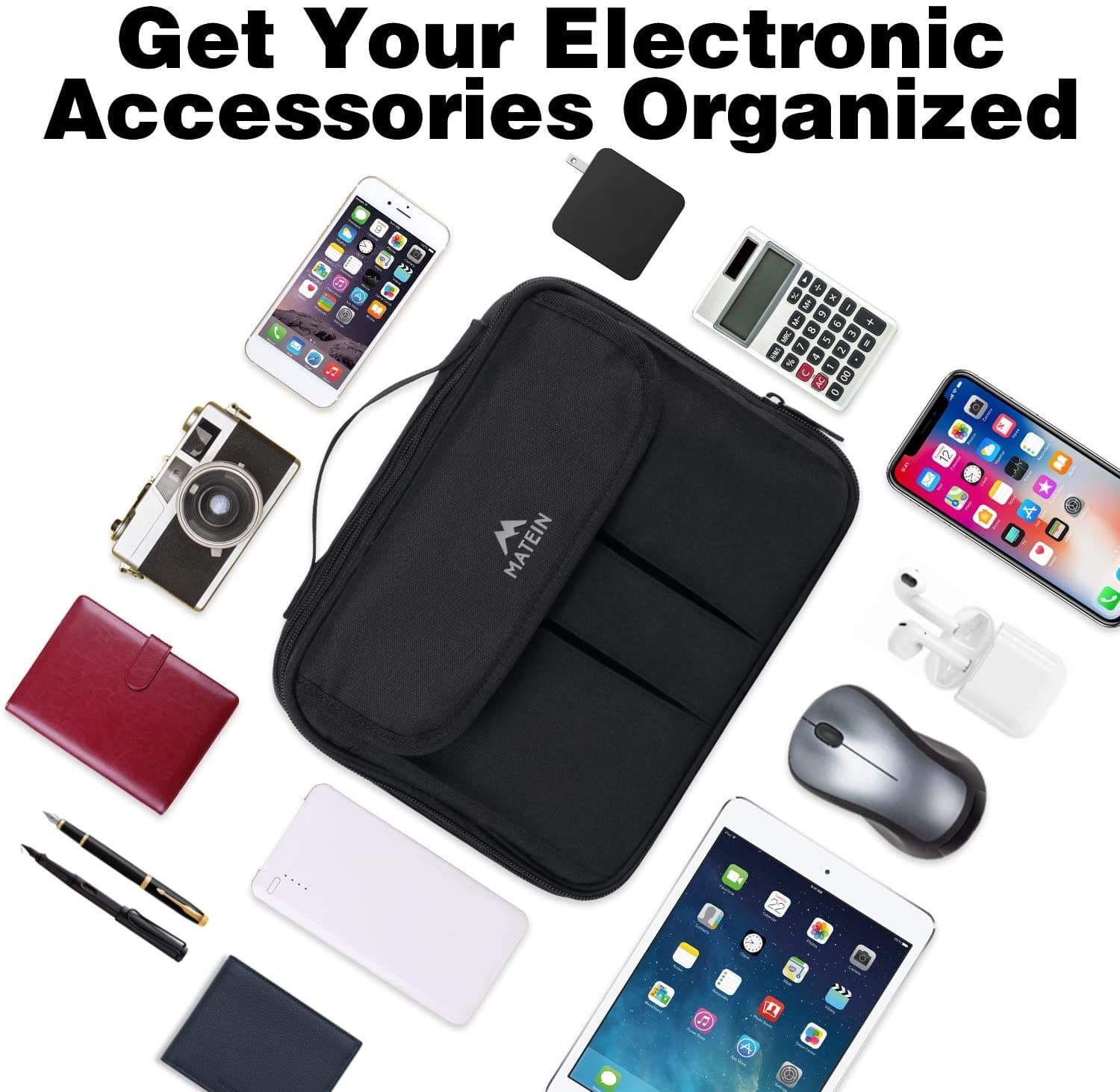 Τσάντα χειρός Organizer ηλεκτρονικών Matein 1369 μαύρο