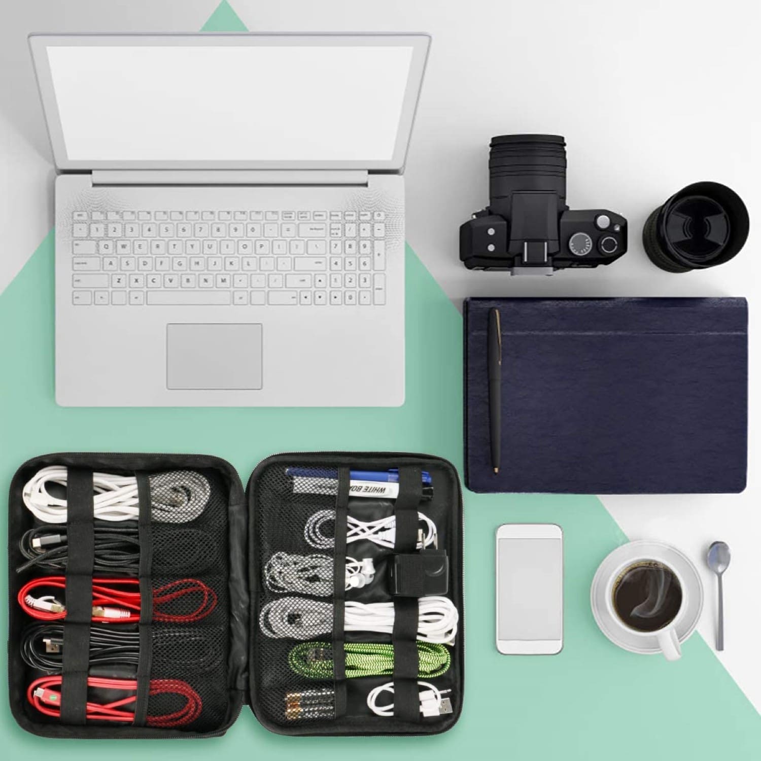 Τσάντα χειρός Organizer ηλεκτρονικών Matein 1369 μαύρο