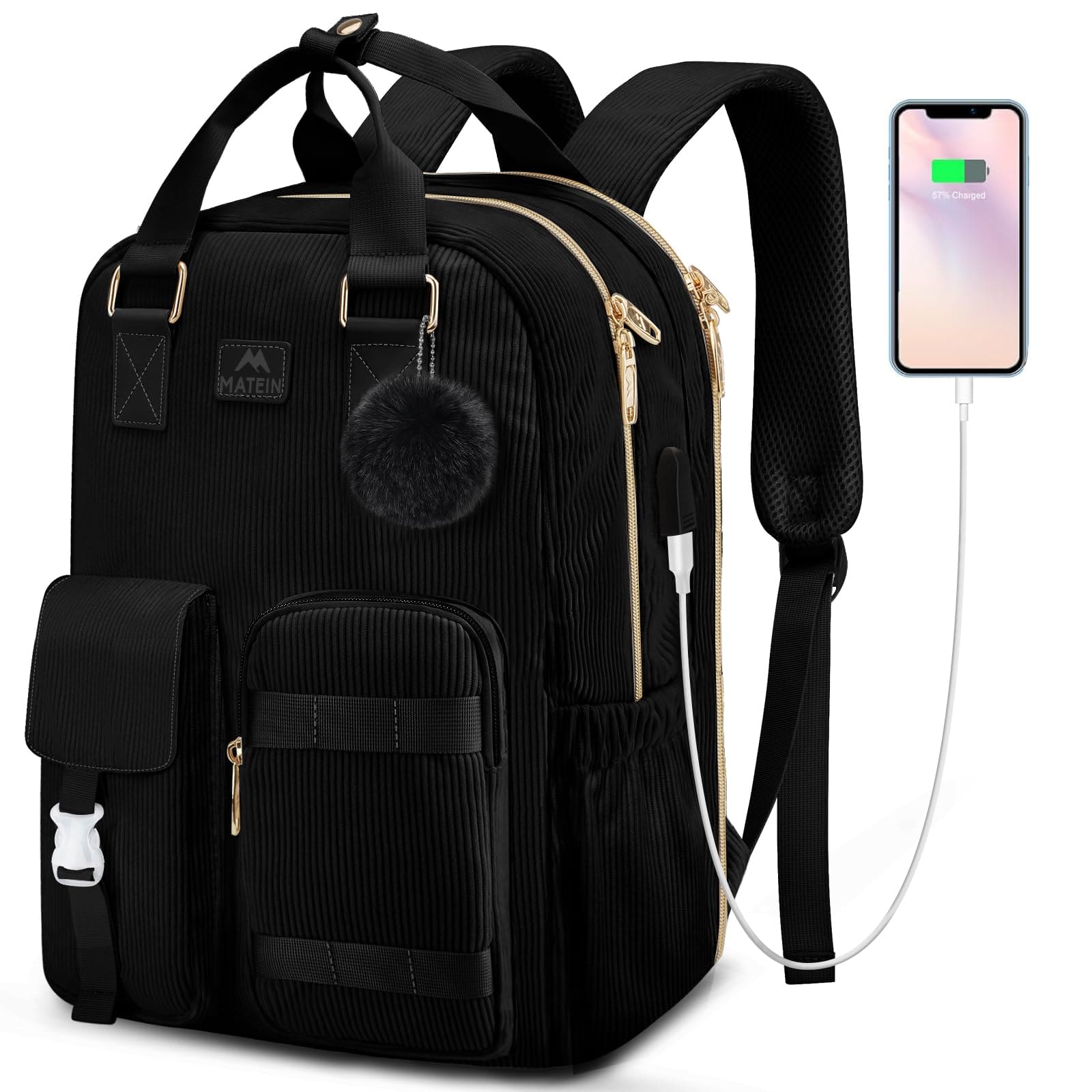 Γυναικείο Σακίδιο πλάτης 15,6" Laptop 30L Matein 1429 μαύρο