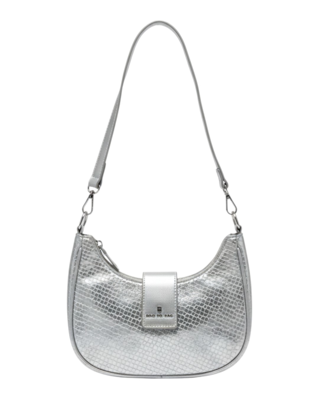 Τσάντα ώμου BY88181 – Ασημί