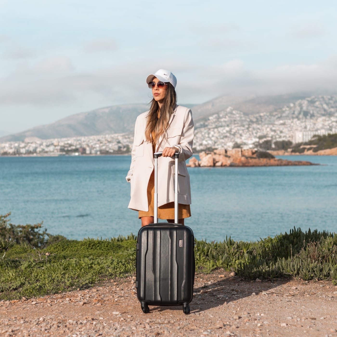 Βαλίτσα ταξιδιού Cardinal καμπίνας 2012/55cm μαύρη