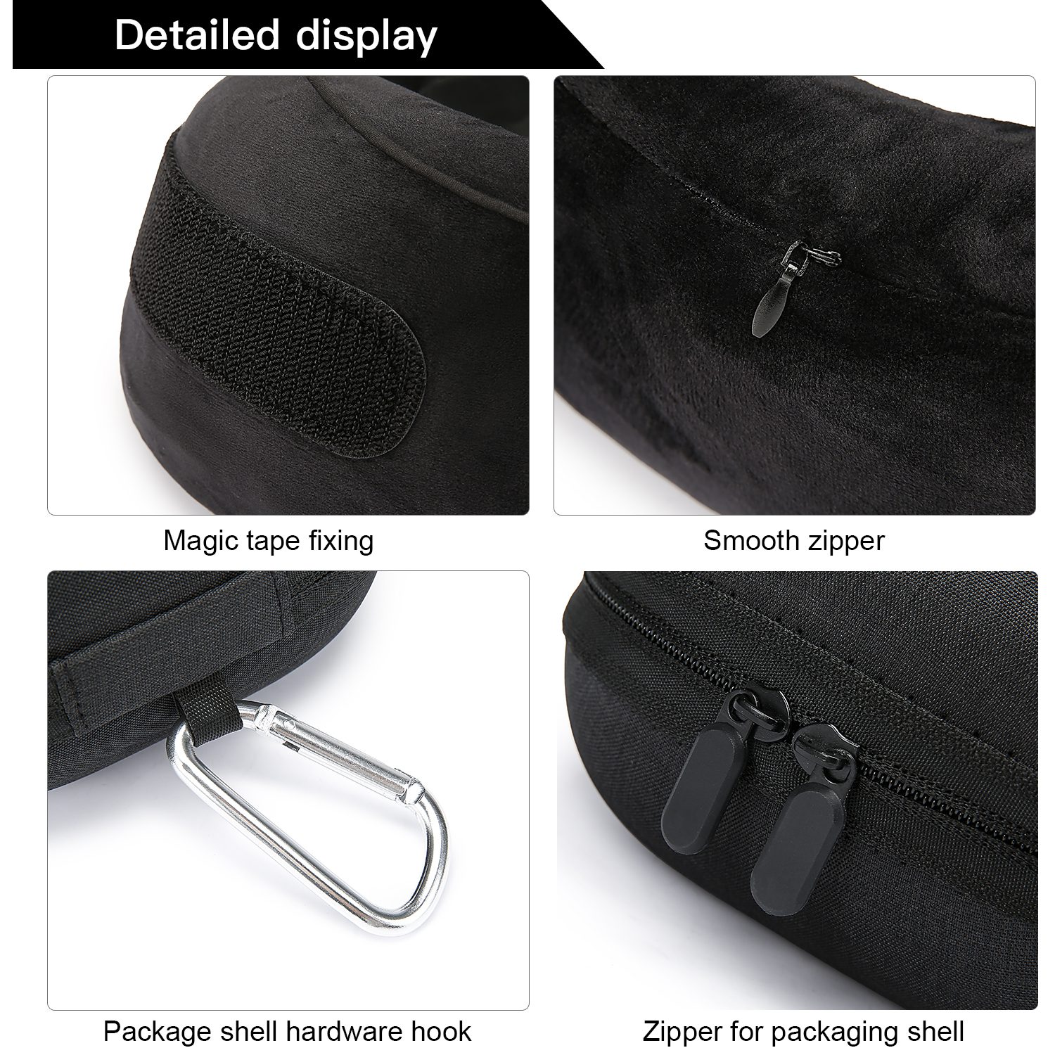 Memory Foam Μαξιλαράκι Αυχένα Cardinal 202 μαύρο