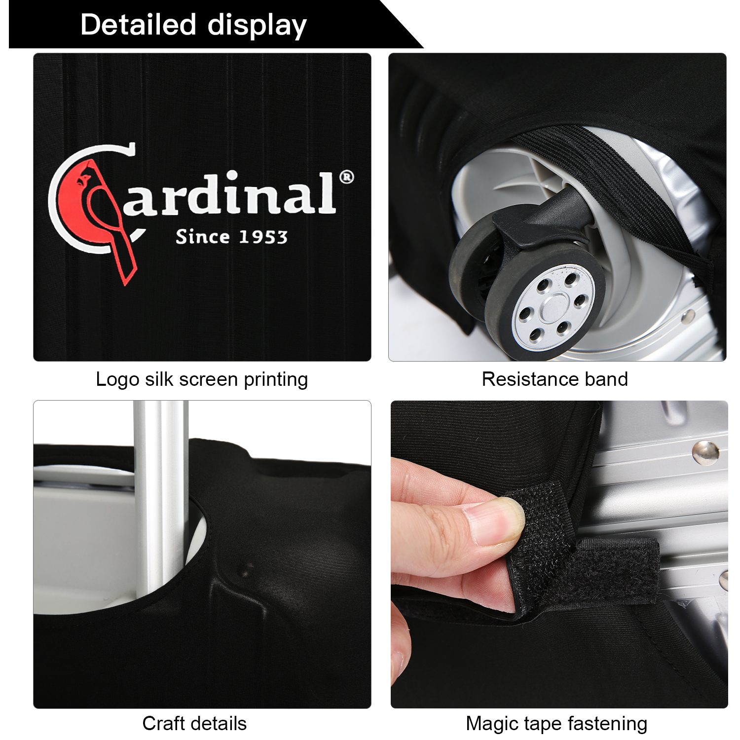 Κάλυμμα Βαλίτσας Καμπίνας Cardinal 206 μαύρο