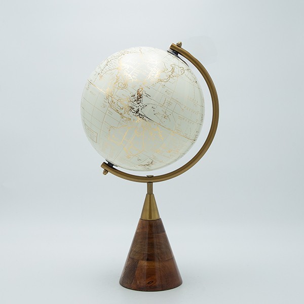 ΥΔΡΟΓΕΙΟΣ ΜΕΤΑΛΛΙΚΗ ΛΕΥΚΗ – ΧΡΥΣΗ ΑΝΤΙΚΕ  24.40cm