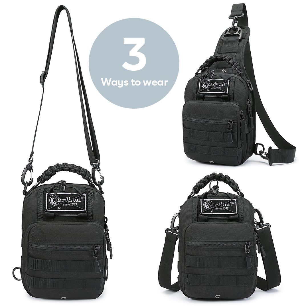 Στρατιωτικό Τσαντάκι Στήθους Tactical Cardinal MT4050 μαύρο