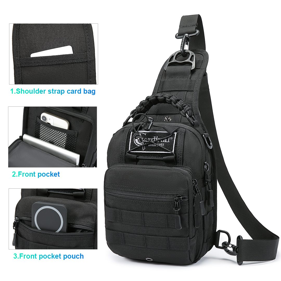 Στρατιωτικό Τσαντάκι Στήθους Tactical Cardinal MT4050 μαύρο