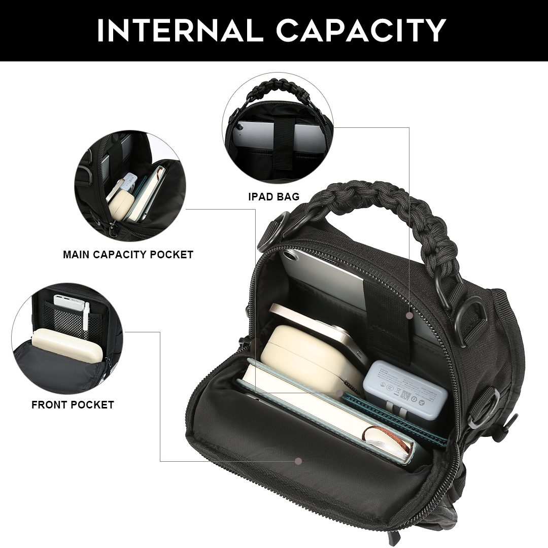 Στρατιωτική Τσάντα Στήθους Tactical Cardinal MT4060 μαύρο