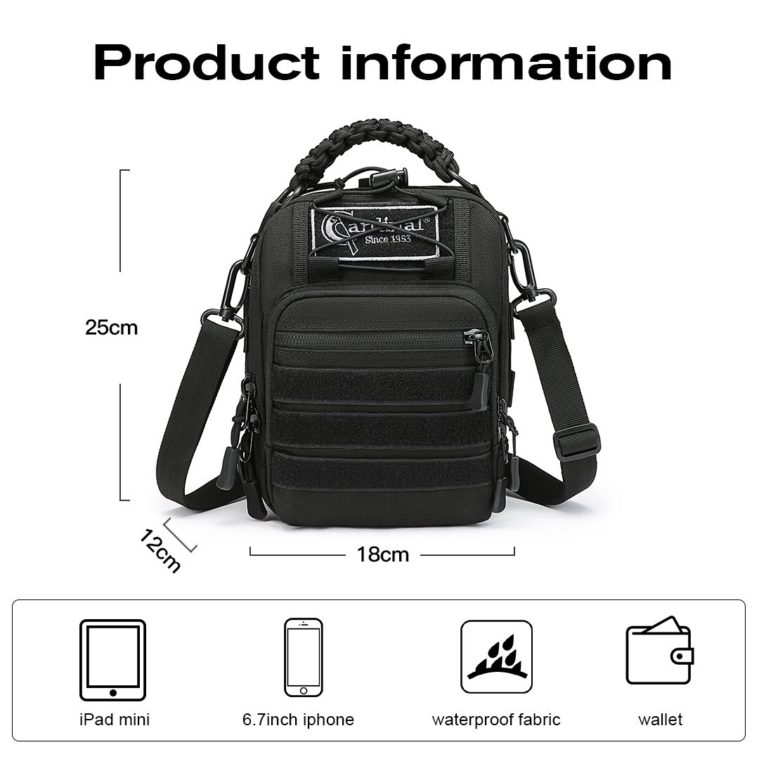 Στρατιωτική Τσάντα Στήθους Tactical Cardinal MT4070 μαύρο