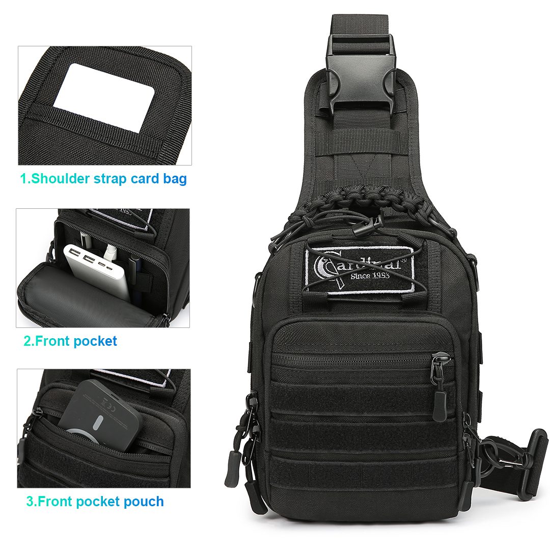 Στρατιωτική Τσάντα Στήθους Tactical Cardinal MT4070 μαύρο