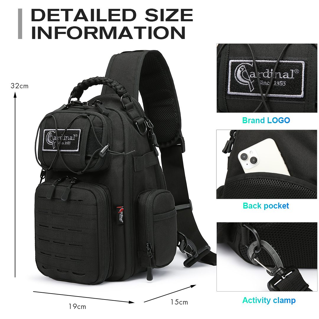 Στρατιωτικό Τσαντάκι Στήθους Tactical Cardinal MT4080 μαύρο