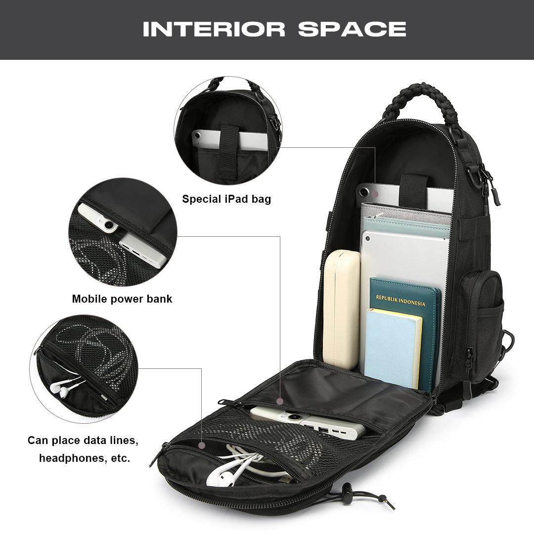 Στρατιωτικό Τσαντάκι Στήθους Tactical Cardinal MT4080 μαύρο