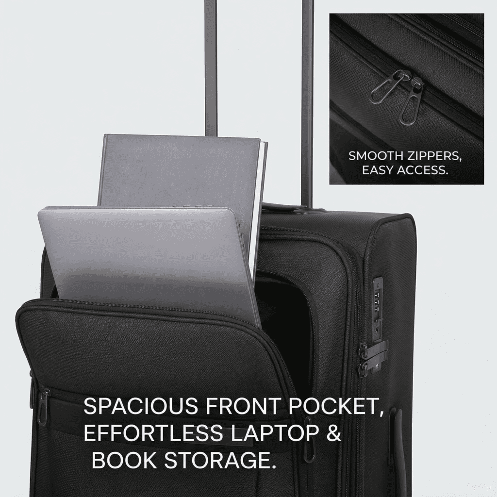 Σετ Βαλίτσες Μεσαία & Μεγάλη Cardinal 5200/60/70 μαύρο