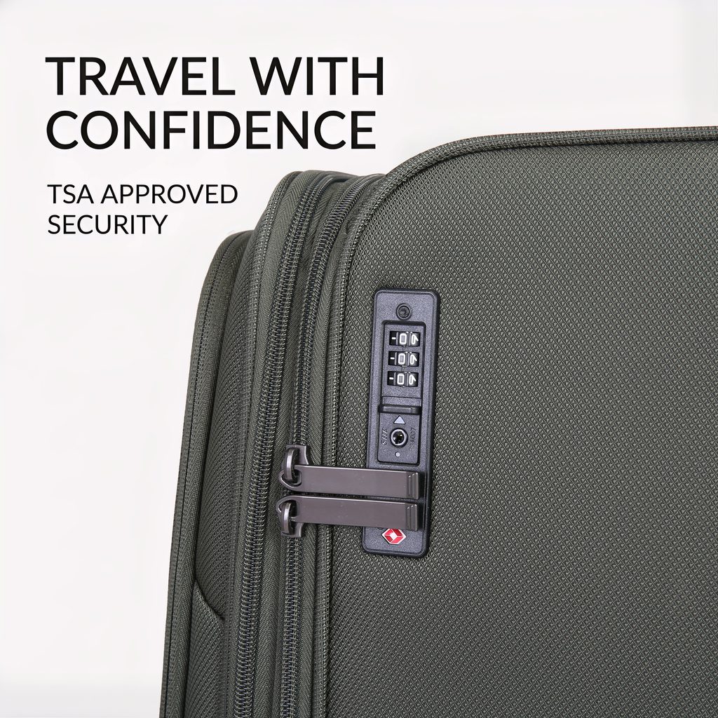 Σετ Βαλίτσες Μεσαία & Μεγάλη Cardinal 5200/60/70 χακί