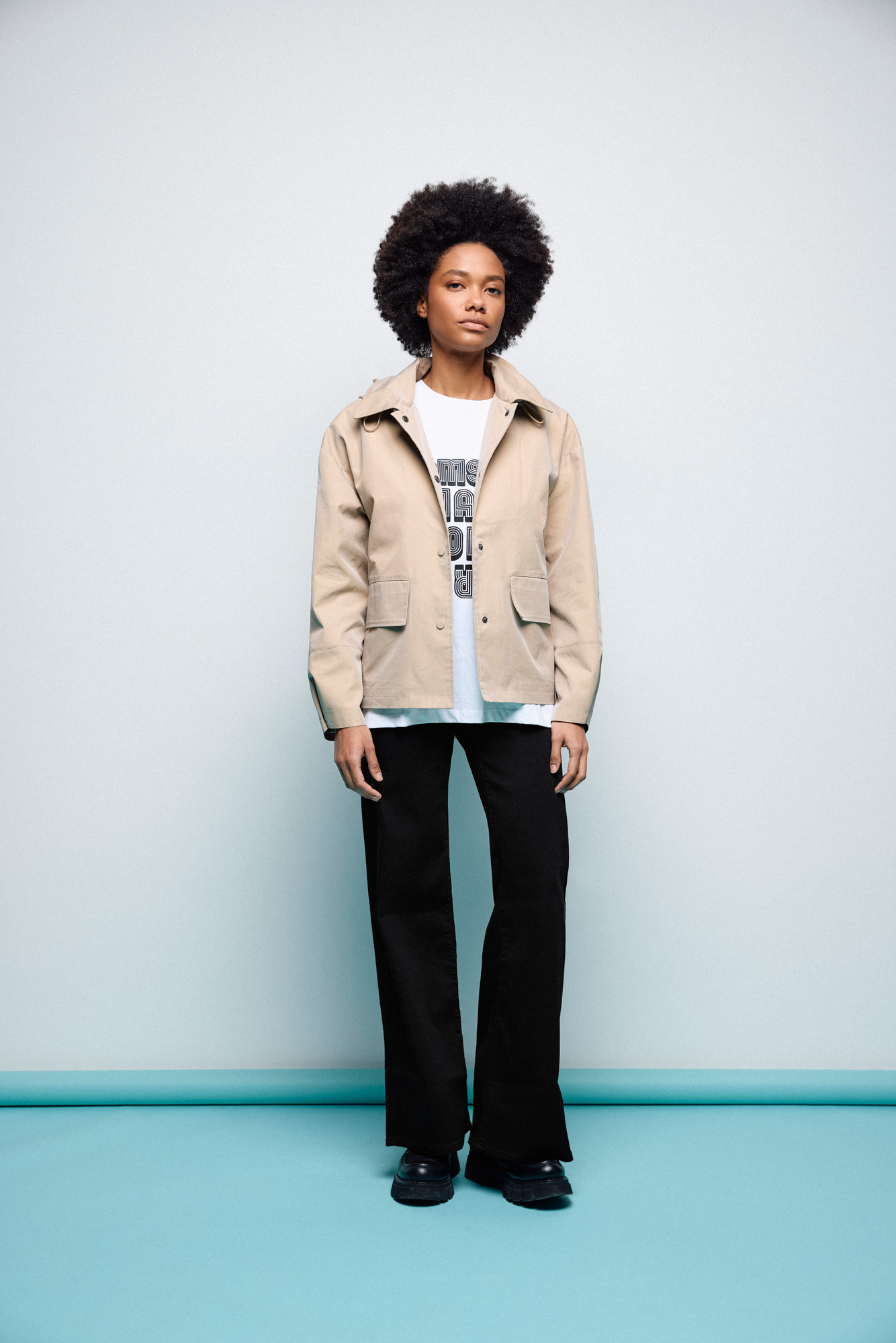 Splendid Γυναικείο κοντό  μπουφάν 55-101-001 BEIGE