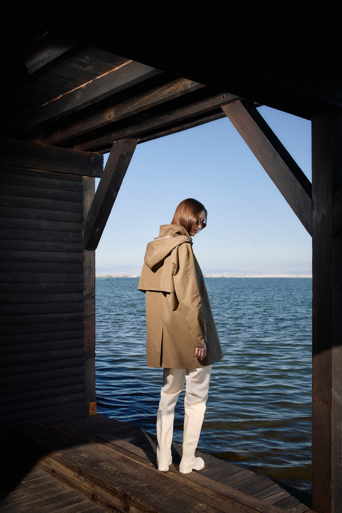 Biston γυναικείο ντεμί πανωφόρι 55-101-003 COFFEE