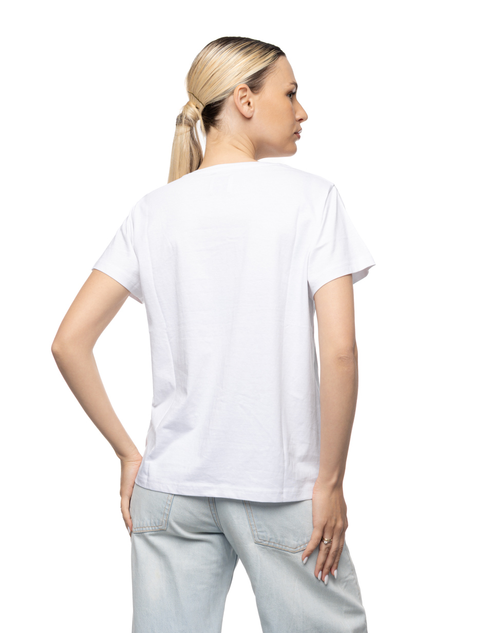 Smart Γυναικείο t-shirt με τύπωμα "πεταλούδα" 55-106-002 WHITE