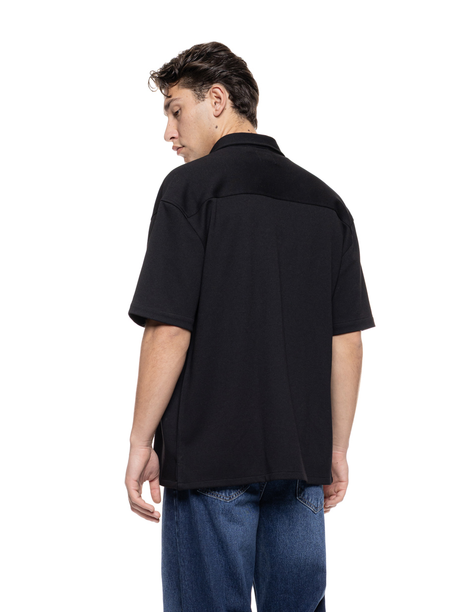 Smart πουκάμισο κοντομάνικο κανονικό κολάρο 55-203-002 BLACK