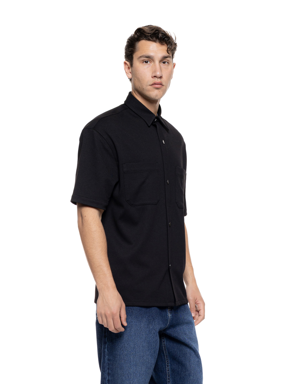 Smart πουκάμισο κοντομάνικο κανονικό κολάρο 55-203-002 BLACK