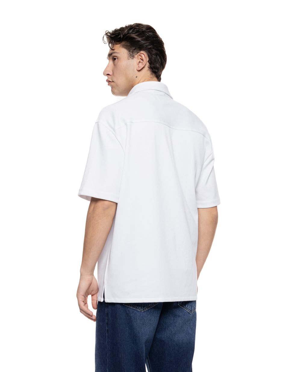 Smart πουκάμισο κοντομάνικο κανονικό κολάρο 55-203-002 OFF WHITE