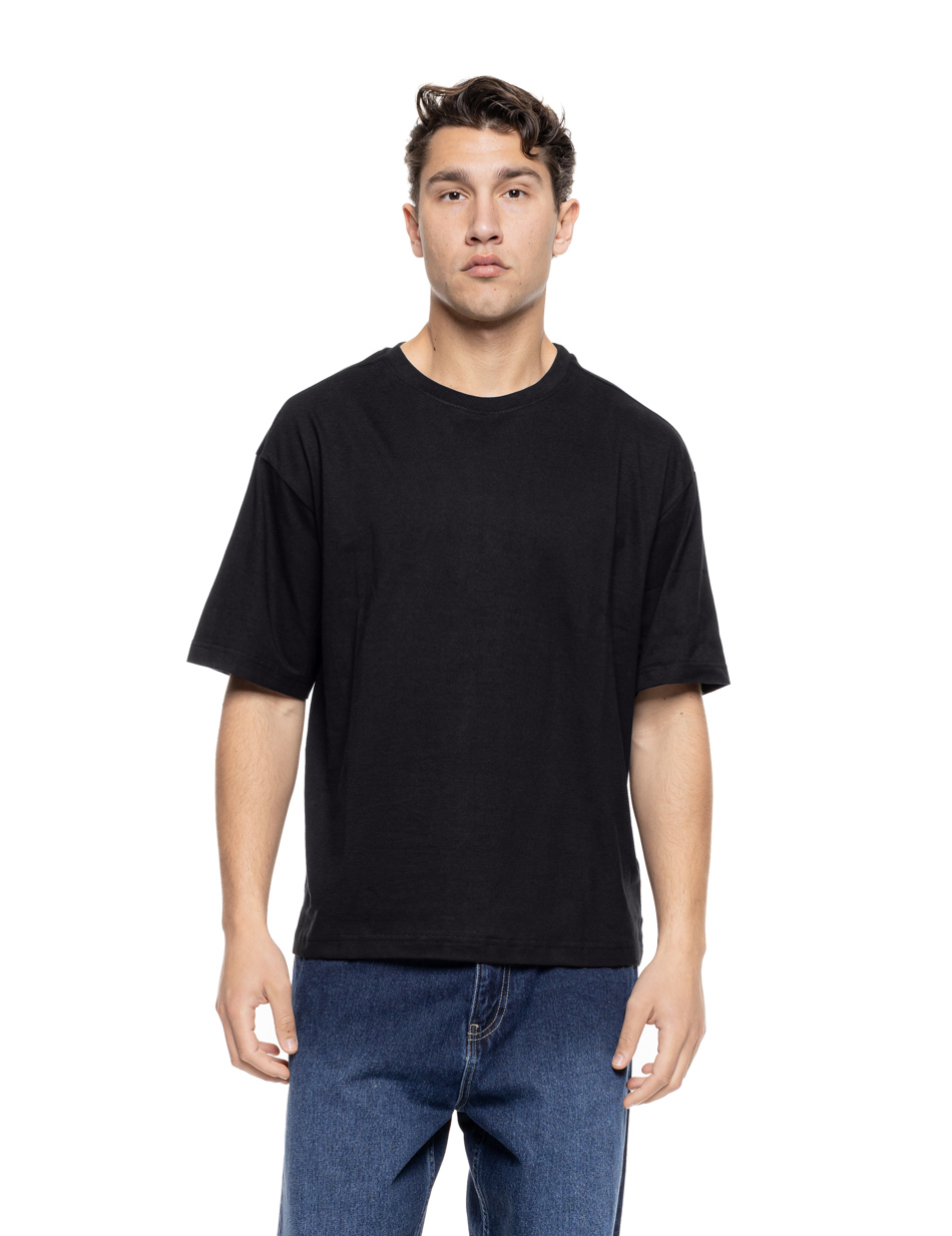 Splendid Ανδρικό over sized μπλουζάκι μονόχρωμο με τύπωμα στην πλάτη ” divine energy only” 55-206-013 BLACK